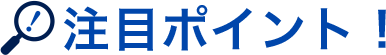 注目ポイント